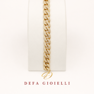 Bracciale in oro giallo 18 kt con diamanti - E-commerce